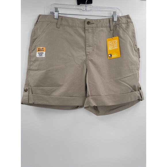 Carhartt smithville original fit light brown shorts size 18 - Picture 1 of 11